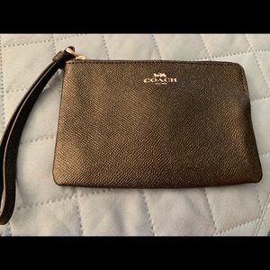 Black coach wristlet